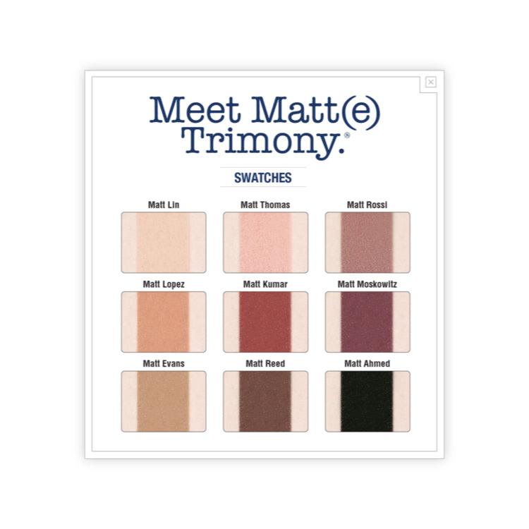 theBalm Meet Matt(e) Trimony.® - Matte Eyeshadow Palette
